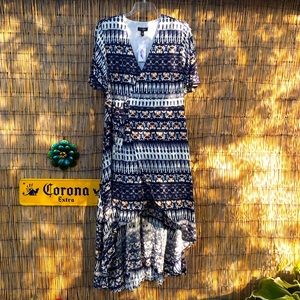 Jessica Simpson NWT High Low Wrap Dress, Size XL